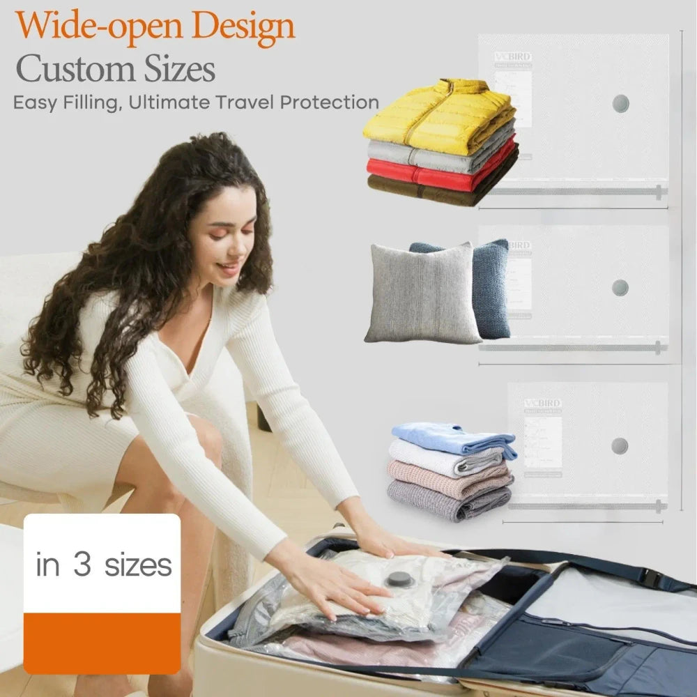 Cordless Travel Vacuum Bag Set