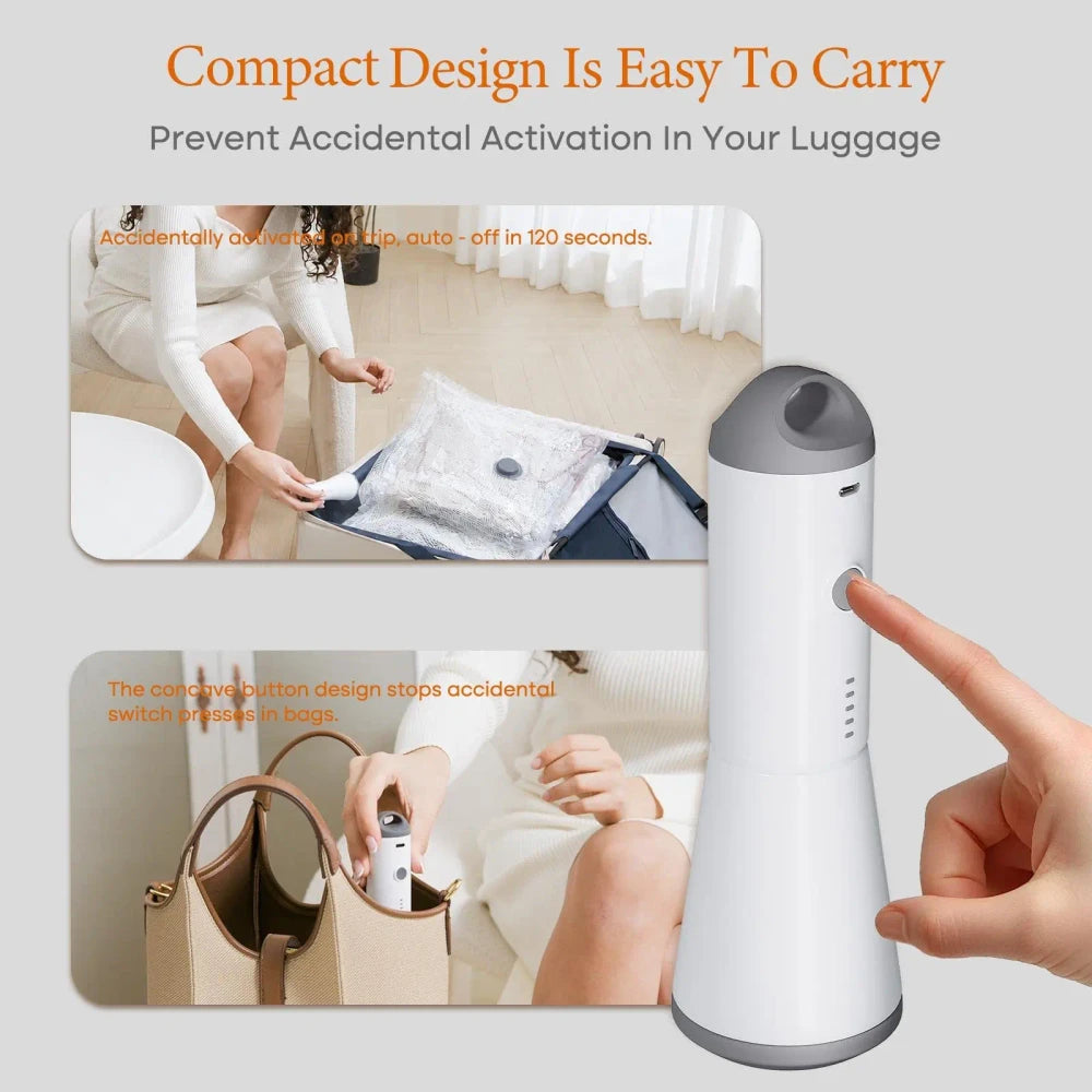 Cordless Travel Vacuum Bag Set