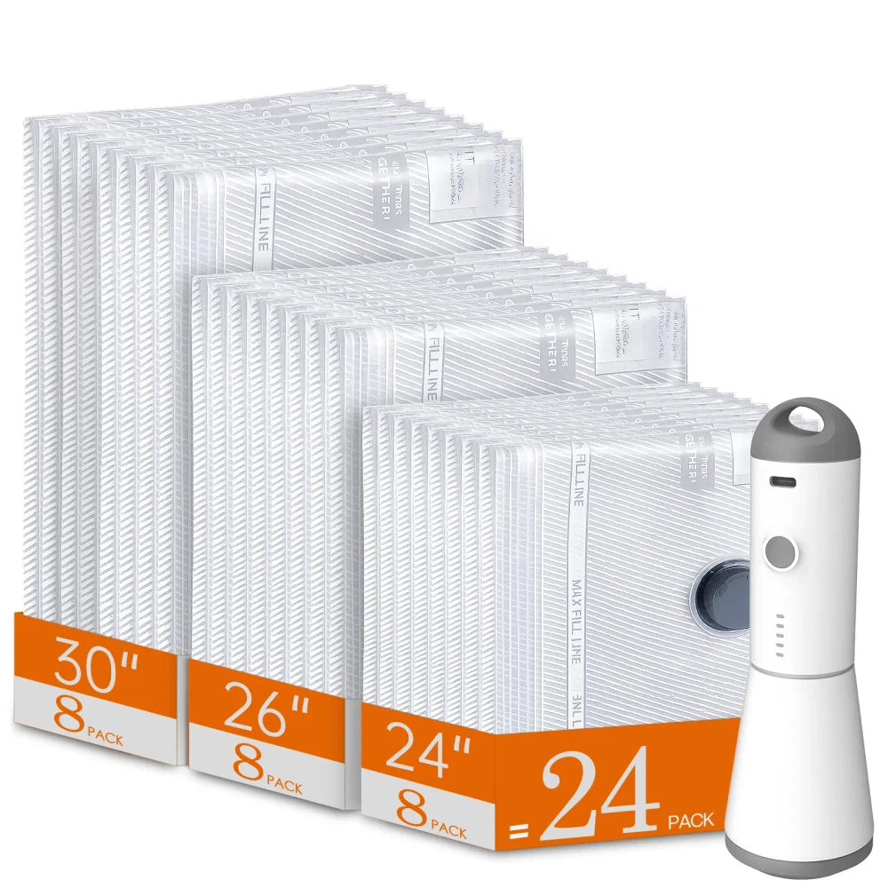 Cordless Travel Vacuum Bag Set