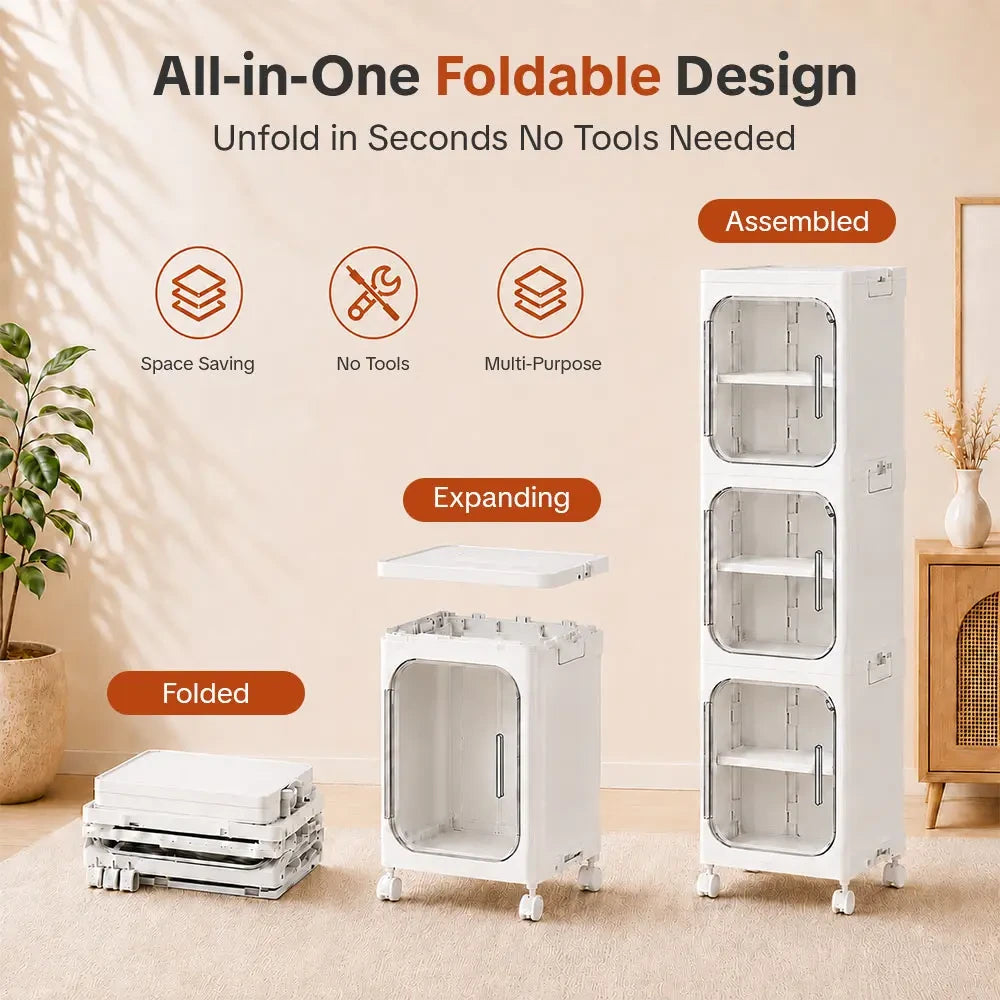 Narrow Plastic Storage Cabinet