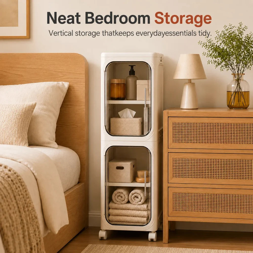 Narrow Plastic Storage Cabinet