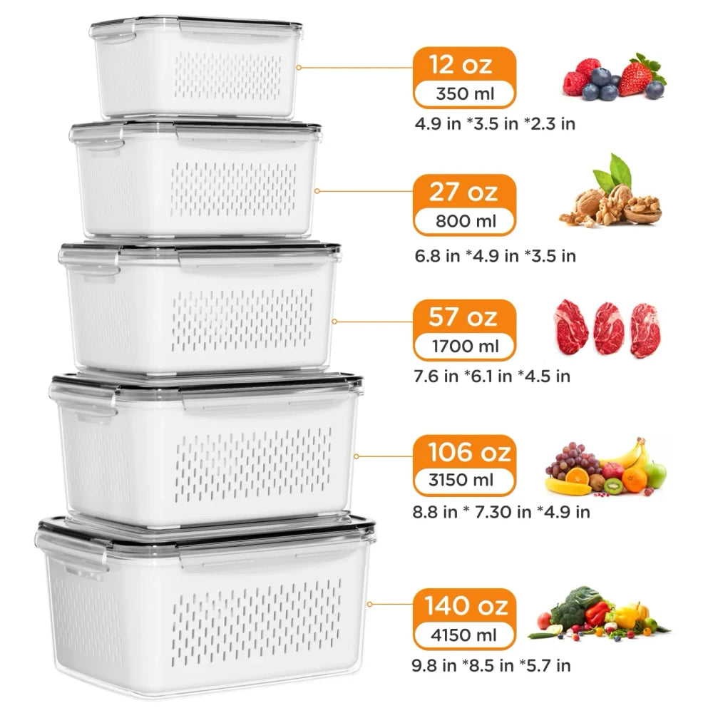 Stackable Fridge Storage Containers