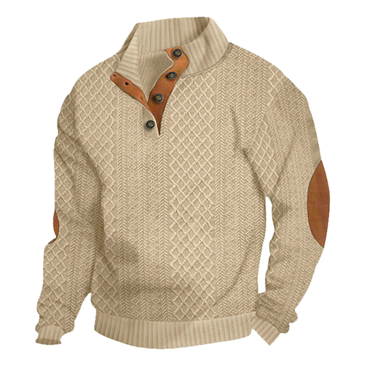 Quarter Button Pullover Sweater