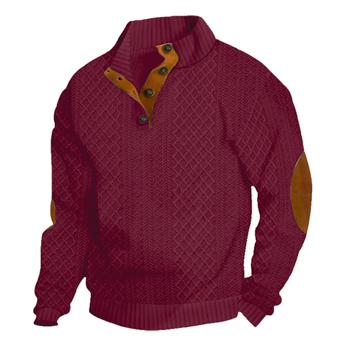 Quarter Button Pullover Sweater