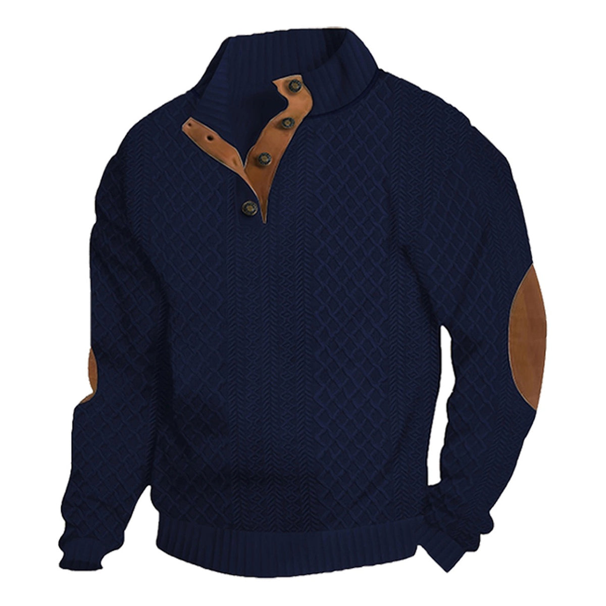 Quarter Button Pullover Sweater
