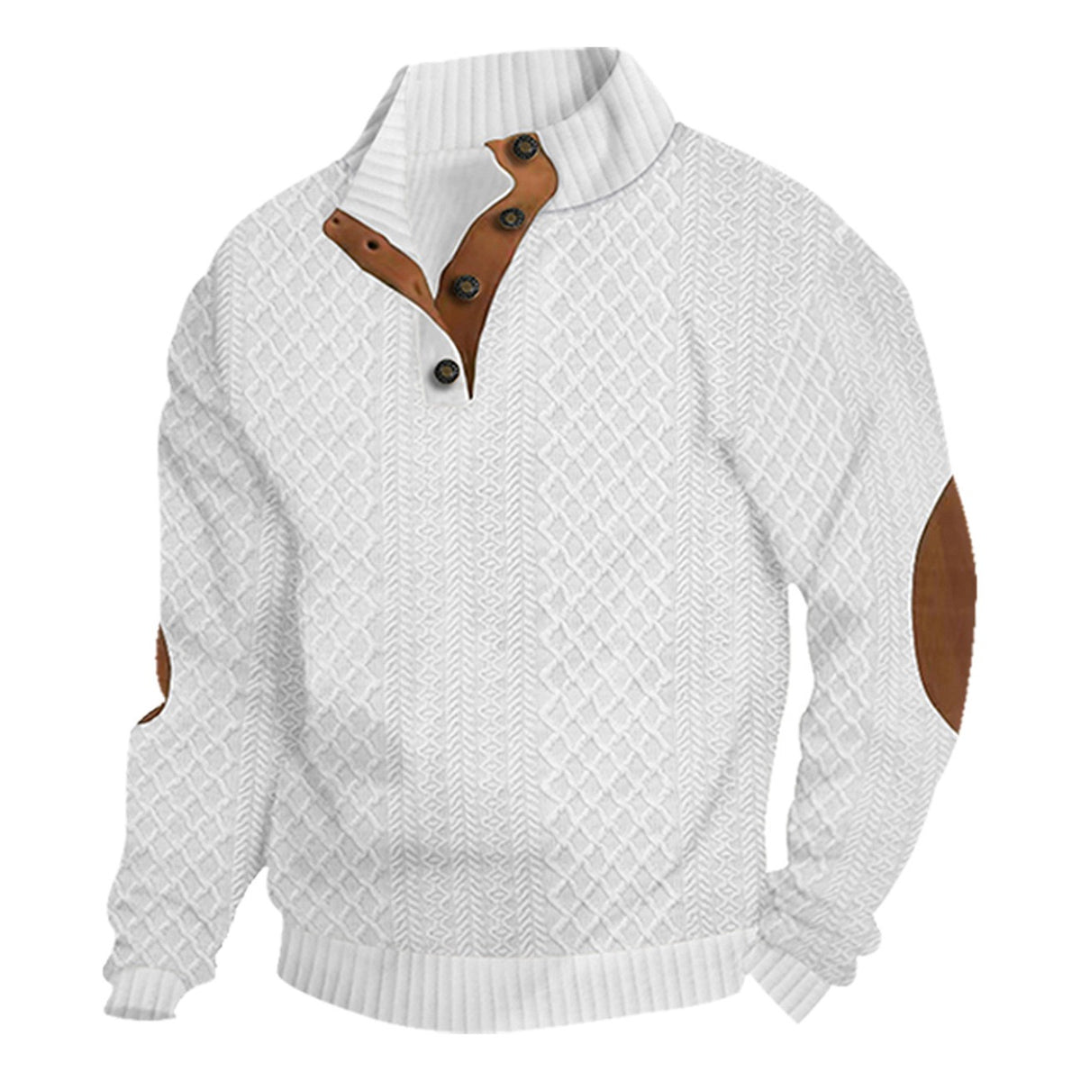 Quarter Button Pullover Sweater