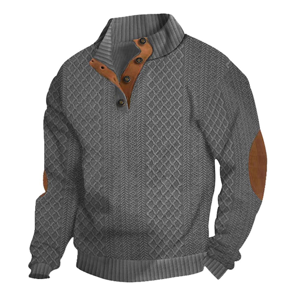 Quarter Button Pullover Sweater