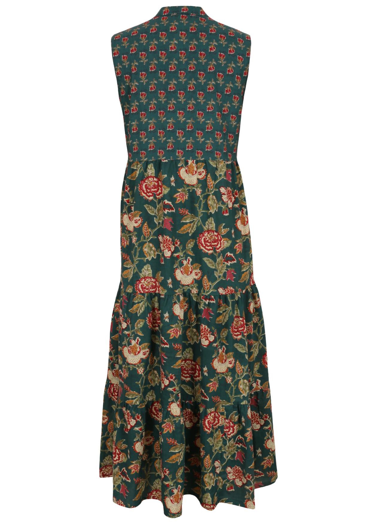 Back product view of the Wild Garland cotton maxi dress.